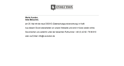 Desktop Screenshot of k-evolution.de